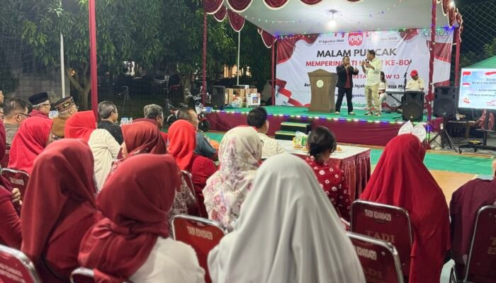 Malam Puncak HUT RI ke-80, RW Citrus Garden Grand Wisata Resmikan Kantor Baru