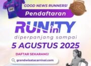Pendaftaran Run In Unity Grand Wisata 2025 Diperpanjang hingga 5 Agustus!