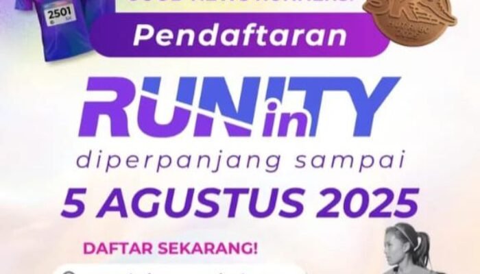 Pendaftaran Run In Unity Grand Wisata 2025 Diperpanjang hingga 5 Agustus!