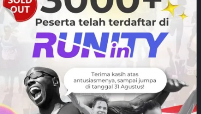 “Run In Unity” Grand Wisata Carnival 2025 Lampaui Target, 3000 Peserta Terdaftar