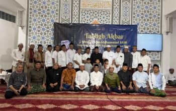 Semarak Tabligh Akbar Maulid Nabi Muhammad SAW di Masjid Al-Muhajirin Cluster Water Garden Grand Wisata